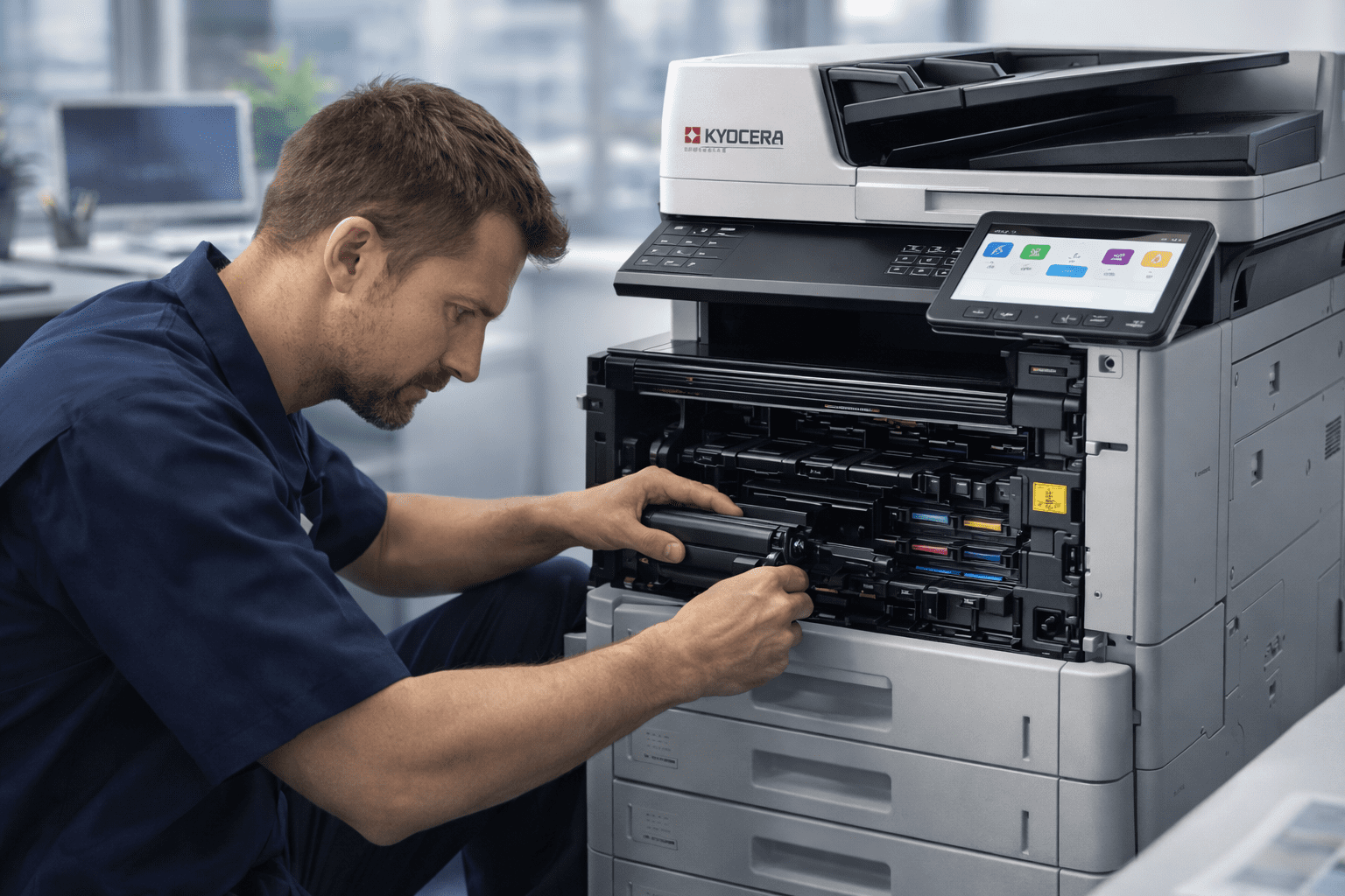 Local technician providing office copier leasing in Orlando, FL